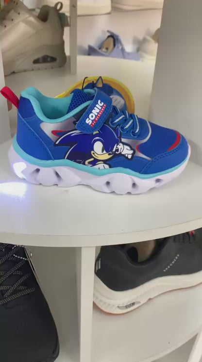 Sonic Scarpe Bambino Sportive con Luci Chiusura Strappo Lacci Elasticizzati
